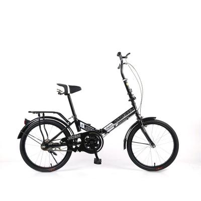 China High Carbon Steel Single/6 Speed ​​20 Inch Small Alloy Sport Folding High Carbon Steel Bicycle for sale