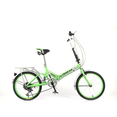 China Lightweight High Carbon Steel Single/6 Speed ​​Folding Bike 20 Inch Bicycles for sale