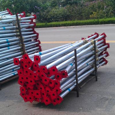 China Q235 2200-4000mm steel adjsutable galvanized steel props scaffolding / vertical pipe support for sale