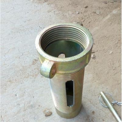 China Q235 Carbon Steel Scaffolding Prop Sleeve With Collar Prop Nut With Handle for sale