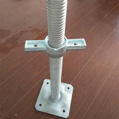 China Carbon steelq235 or 20# scaffolding legs/adjustable scaffolding feet/adjustable jack with base plate for sale