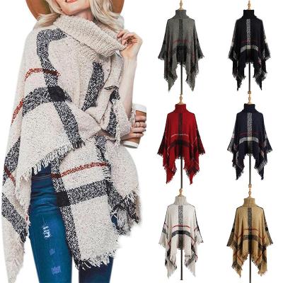 China 2021 Anti-Wrinkle Women's Mid Length Mid Length Tassels Shawl Loose Plus Size Sweaters for sale