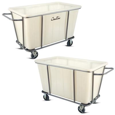 China Factory Trolley Laundry Trolley Wholesale Cleaning Plastic Laundry Carts With Wheels 113x73x83cm for sale