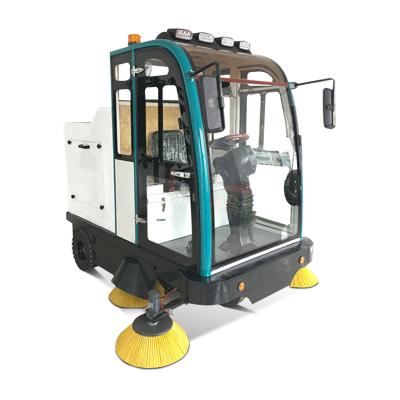 China Hotels Industrial Vacuum Cleaner Drive Floor Sweeper Electric Sidewalk Sweeper for sale