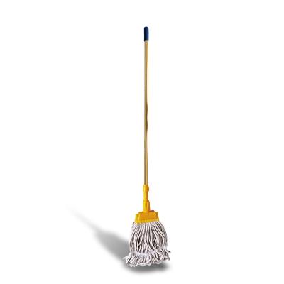 China Other Durable Household Floor Hotel School Water Wet Waxing Cleaning Broom and Commercial Magic Cotton Broom for sale