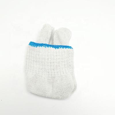 China Agriculture 10 Measures Work Cotton Gloves Natural White Manufacturer for sale