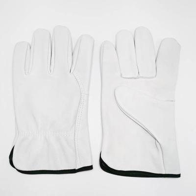 China Industry Top Selling Soft Sheepskin Leather Anti-Slip Motor Safety Working Glove for sale