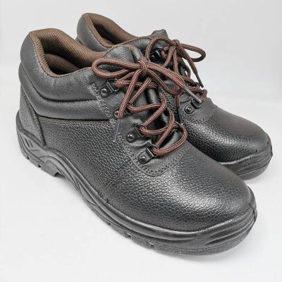 China Genuine Leather Upper Steel Rubber Cheap Anti-static Toe Safety Shoes Outsole for sale