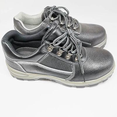 China Anti-Static Genuine Leather Steel Toe Working Safety Shoes for sale