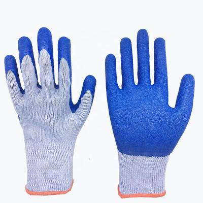 China Agriculture 21g Chat Shell Best Latex Coated Mechanics Industrial Work Gloves for sale