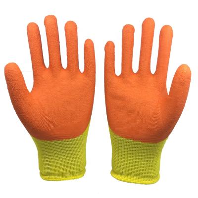 China 13g Agriculture Polyester Coating Cheap Latex 3/4dip Work Gloves for sale