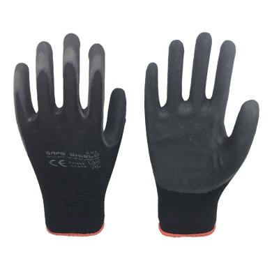 China Agriculture Polyester Shell Palm Latex Foam Coated Working Industrial Gloves for sale