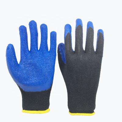 China Agriculture 10G Thread Polycotton Coating Cheap Latex Coated Work Gloves for sale