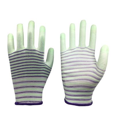 China Agriculture glove hand glove 13G U3 polyester PU coated work safety gloves Yiwu en388 for sale