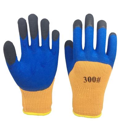 China Agriculture 7G Terry Polycotton Coating Latex Napping Foam Coated Reinforced Finger / Winter / Working Gloves en388 for sale