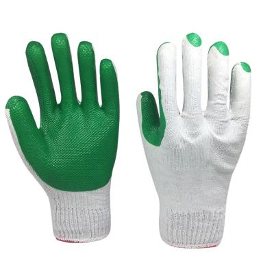 China Agriculture 10G cotton coating latex coated with anti-sractch gloves /construction gloves welding gloves for sale