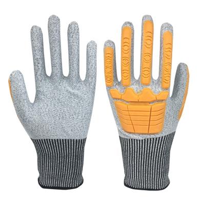 China New Agriculture Ware Anti-impact HPPE Level 5 Shell With PPE Coated Gloves for sale