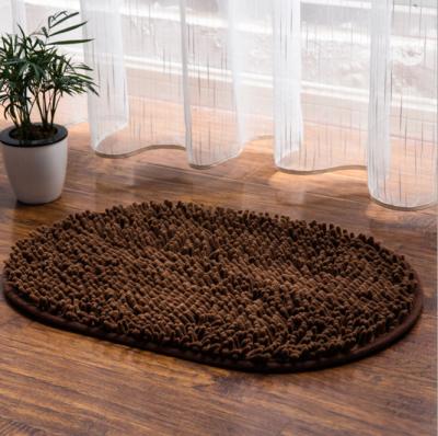 China Durable Washable, Quick Drying, Washable, Prevent Mud Dirt, Keep Your Room Oval Microfiber Dog Clean Ultra Absorbent Door Mat for sale