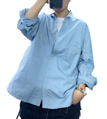 China 2020 Autumn Linen Ladies Loose Shirt Ladies Anti-pilling Superior for sale