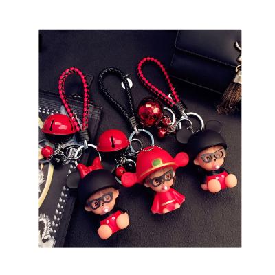 China Decoration Mickey Stitch Doll Cute Key 3d Ring Figures Charm Holder Cartoon Key Chain Key Chain for sale