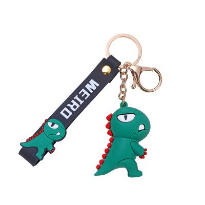 China High Quality Cartoon Soft Rubber Dinosaur Keychains Decoration Wholesale 3d PVC Manufacturers Key Chain Factories for sale