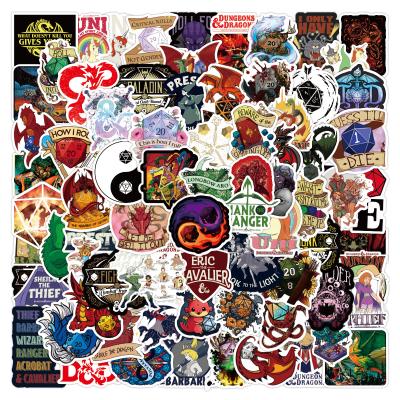 China 100PCS Cartoon Sticker Dungeons and Dragons Graffiti Stickers for Laptop Motorcycle Bicycle Skateboard Luggage for sale