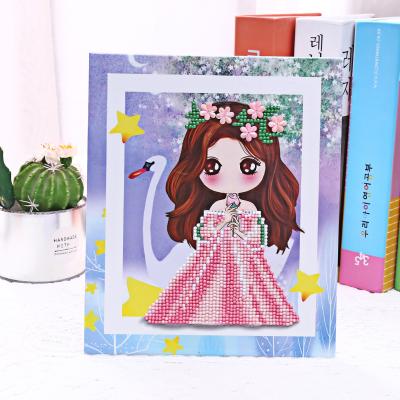 China Wholesale New Product Cartoon Toy Frame 20*20CM DIY White Custom Mini Diamond Painting Kids for sale