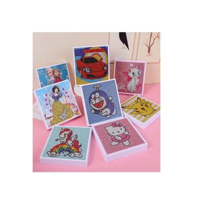 China Diamond Painting Educational Kit Handmade DIY Toy Cartoon Size Decorative Painting Children Cartoon for sale