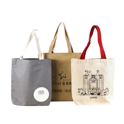 China Wholesale Custom Print Handled LOGO Large Canvas Bag Custom Low Moq Waxed Canvas Tote Bag for sale