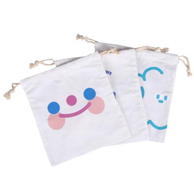 China Wholesale Custom Handled Logo Canvas Drawstring Gift Cotton Bag Beauitful Recycled Reusable Packaging for sale