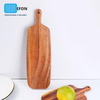 China Household Solid Wood Chopping Board Acacia Cutting Board Wooden Creative Viable Bread Dish Wholesale for sale