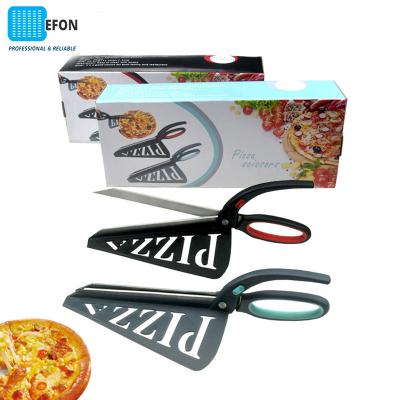 China Sustainable Pizza Scissors Home Kitchen Baking Tools Pizza Shovel Scissors Stainless Steel Wheel Cooking Knife for sale