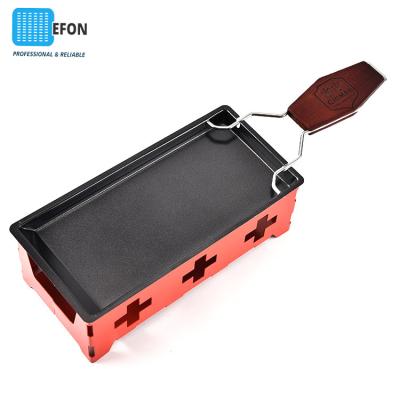 China Efon Induction Cooker Baking Tools USA $11.99 Cheese Pan Portable Cheese Mini Oven Tray Butter Cheese Raclette Metal Non-Stick Grill Dish for sale