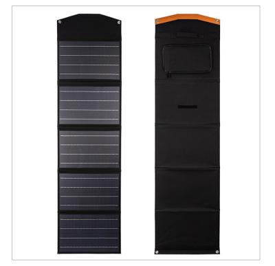 China Dual U Type C 100W 18V DC Output Dual Pack Solar Folding Car Battery Receiving Solar Charging Pack for sale