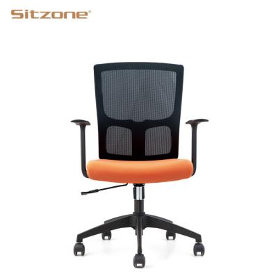 China (Size) Modern Adjustable Hot Selling Office Staff Task Office Chair Mesh Medium Back Adjustable Chair for sale