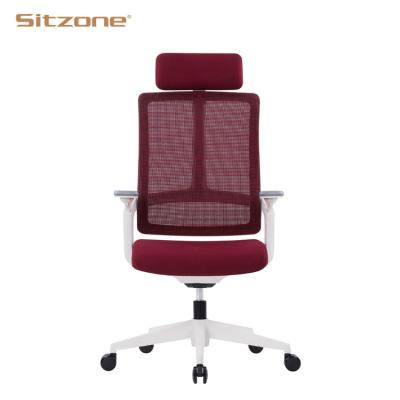 China Factory Wholesale (Size) Mesh Cover Ergonomic Design Armrest Chair Adjustable Computer Desk Wheelchair Office Chair for sale