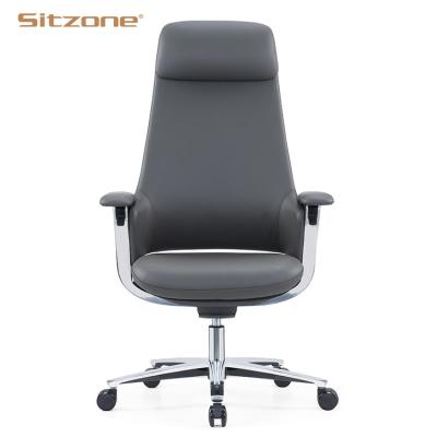 China Factory Wholesale Adjustable Ergonomic President Chair Design Office Swivel Leather Executive Luxury Office Chair (Size) Boss Chair for sale