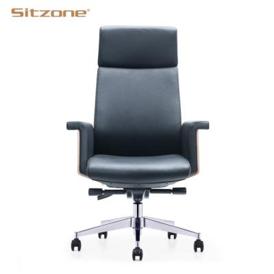 China (Size) Custom Boss Luxury High Quality Adjustable Logo Leather Executive High Back Ceo Office Chair for sale