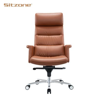 China Black Big And Tall PU Office Chair Ergomic Executive Office Chair Adjustable (Height) Factory Directly for sale