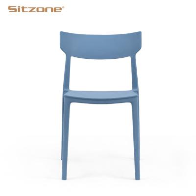 China Other Sizone PP Leisure Office Meeting Room Stackable Plastic Dining Chair for sale