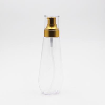 China Custom Cosmetic Skin Care Serum Packaging 150ml Clear Frosted Cosmetic Bottle PETG Bottle for sale