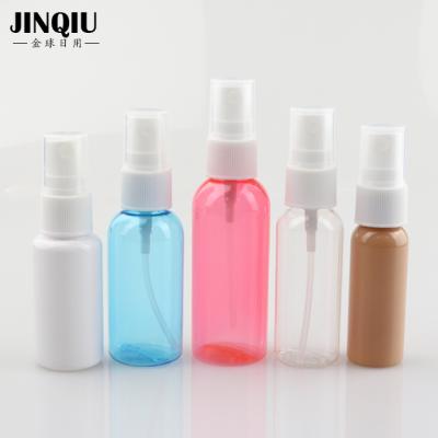 China 10ml 15ml 20ml 25ml 30ml 40ml 50ml 2oz Sprayer Bottle Eco-friendly Colorful Clear Plastic Cosmetic Perfume Bottle for sale