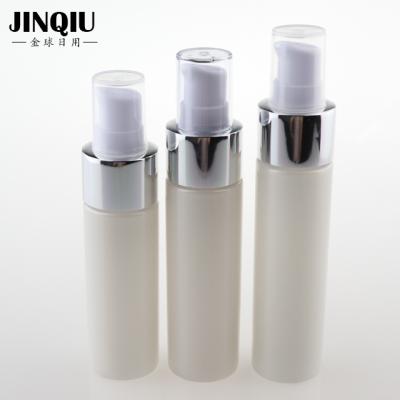 China Wholesale Cosmetic Package White Lotion Packing Bottle With Pump Sprayer for sale