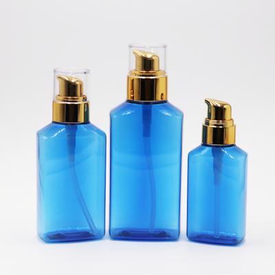 China Cosmetic 60ml 100ml Square Cosmetic Plastic Bottle Lotion Bottle 2 Ounce 150ml Skin Care Bottles for sale