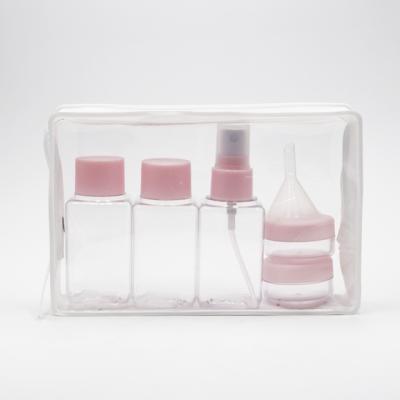 China OEM 60ml 10g Cosmetic Portable Toiletries Travel Bottle Empty Toiletry Set LEAK PROOF for sale