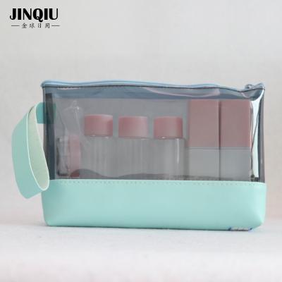 China Popular Plastic Personal Care Containers Travel Cosmetic Bottle Set for sale