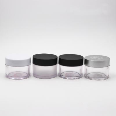 China 5g 8g 10g 15g 30g 50g Clear Plastic Eco-friendly Cosmetic Jars Empty Sample Container For Eye Cream, Eyeshadow for sale