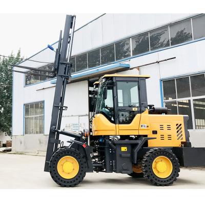 中国 High efficiency/low noise double suspension damping structure DIBO brand 7ton diesel forklift in Dubai 販売のため