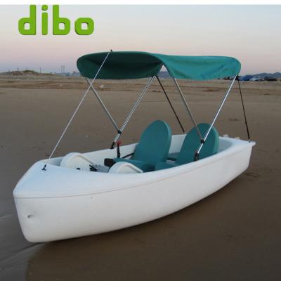 Cina Water entertainment water sport ride bicycle 2persons ride water bike pedal floating hull pontoon boat in vendita