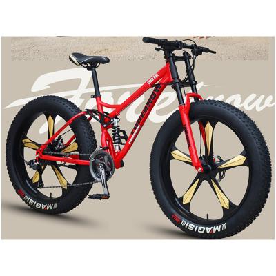 China Aluminum alloy steel frame full tire 26x4.9 suspension snow bike/cleaver bike 26x4.9 fat dirt bike/fat exercise boy bmx bike Te koop